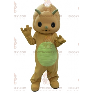 Muy lindo disfraz de mascota BIGGYMONKEY™ de dinosaurio naranja