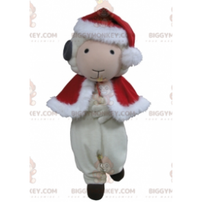 BIGGYMONKEY™ Disfraz de mascota de cabra oveja blanca y negra