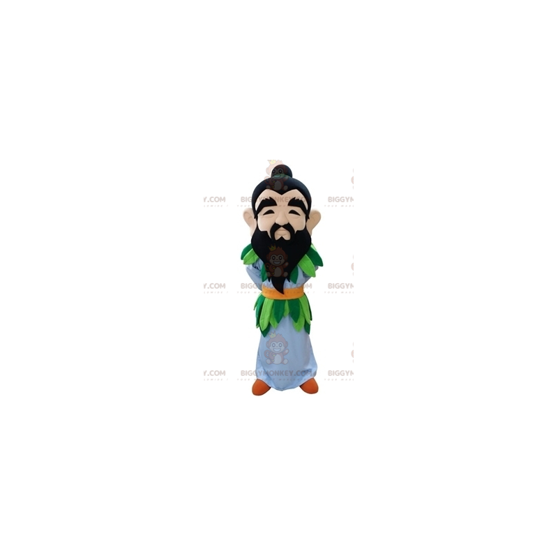 Bearded Man BIGGYMONKEY™ Mascot Costume with Colorful Outfit –