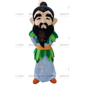 Bearded Man BIGGYMONKEY™ Mascot Costume with Colorful Outfit –