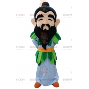 Bearded Man BIGGYMONKEY™ maskotkostume med farverigt outfit -