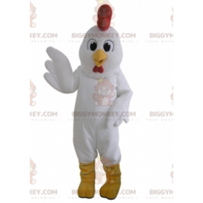 Costume da mascotte BIGGYMONKEY™ Gallina bianca gigante.