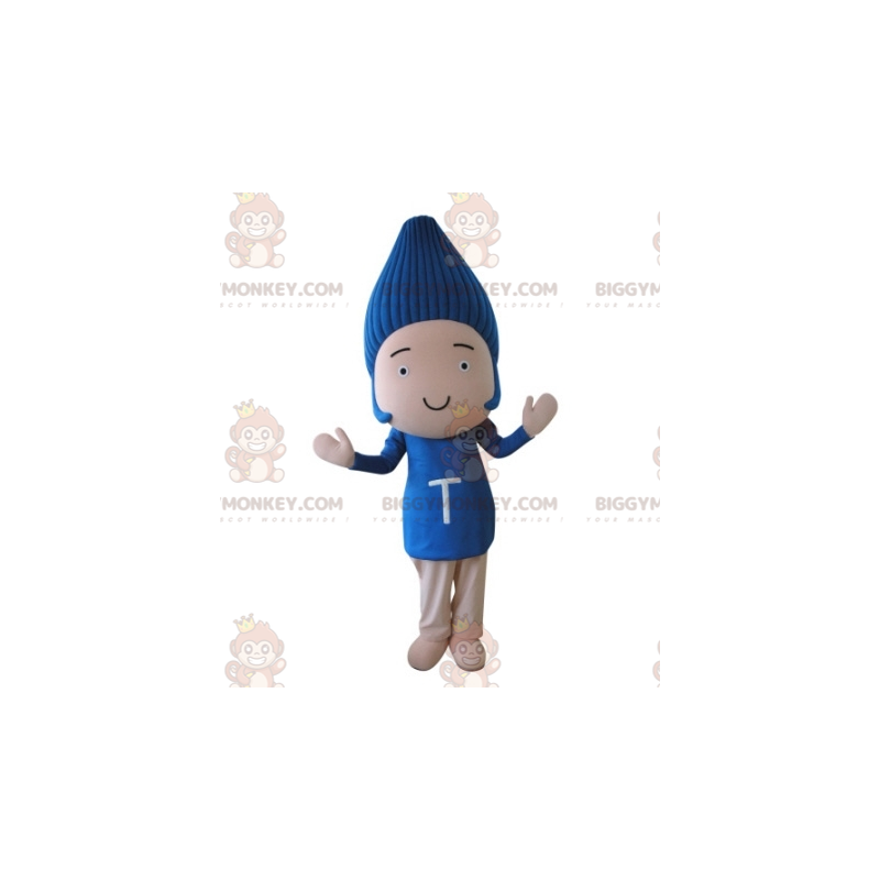 Baby Doll BIGGYMONKEY™ Mascot Costume with Blue Hair -