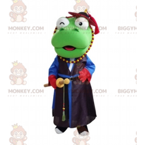 Dinosaur BIGGYMONKEY™ Mascot Costume Dressed As Samurai –