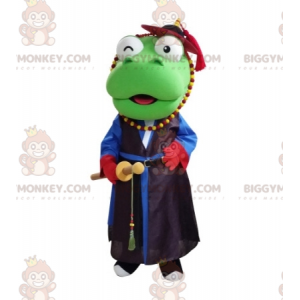 Traje de mascote de dinossauro BIGGYMONKEY™ vestido de samurai