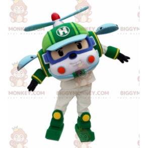 Κοστούμι μασκότ με παιδικό παιχνίδι ελικόπτερο BIGGYMONKEY™ -