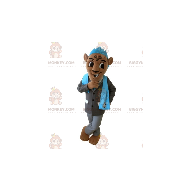 Costume da mascotte Tigro BIGGYMONKEY™ Formato L (175-180 CM)