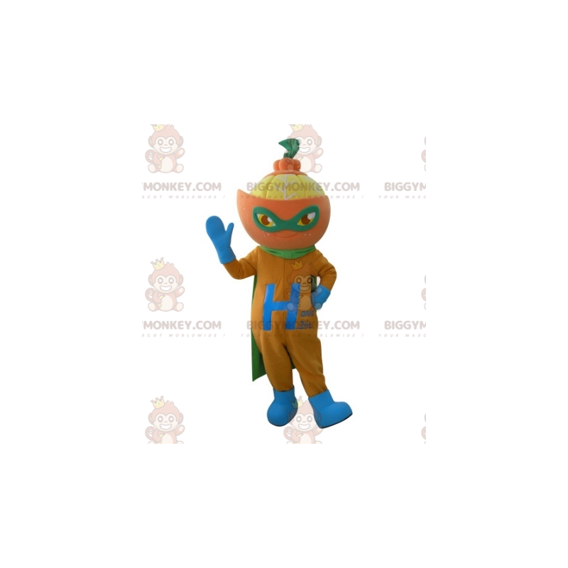Costume da mascotte BIGGYMONKEY™ Mandarin Orange in costume da