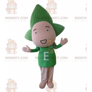Baby Doll BIGGYMONKEY™ Maskottchenkostüm mit grünen Haaren -
