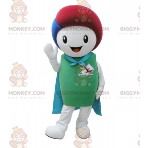 Traje de mascote de boneco de neve branco e verde BIGGYMONKEY™