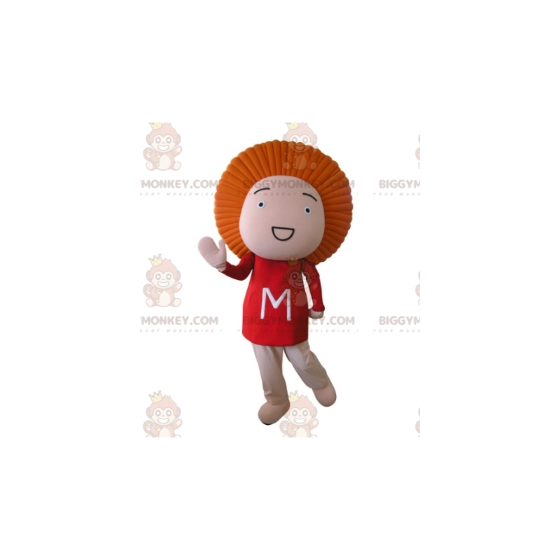 Baby Doll BIGGYMONKEY™ Mascot Costume with Orange Hair –