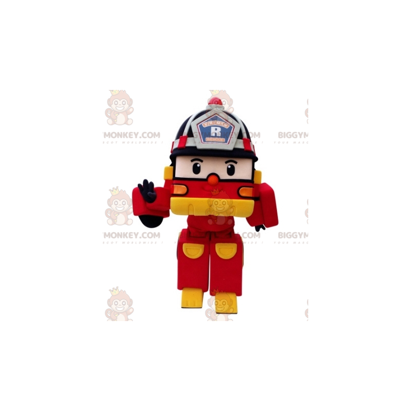 Costume de mascotte BIGGYMONKEY™ de camion de pompier façon