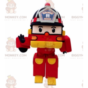 Kostým maskota hasičského auta BIGGYMONKEY™ Transformers –