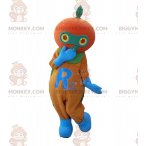 Giant Orange Mandarine BIGGYMONKEY™ Maskottchen-Kostüm -