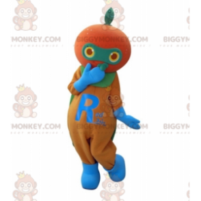 Costume da mascotte BIGGYMONKEY™ mandarino arancione gigante -