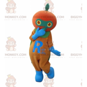 Disfraz de mascota BIGGYMONKEY™ naranja mandarina gigante -