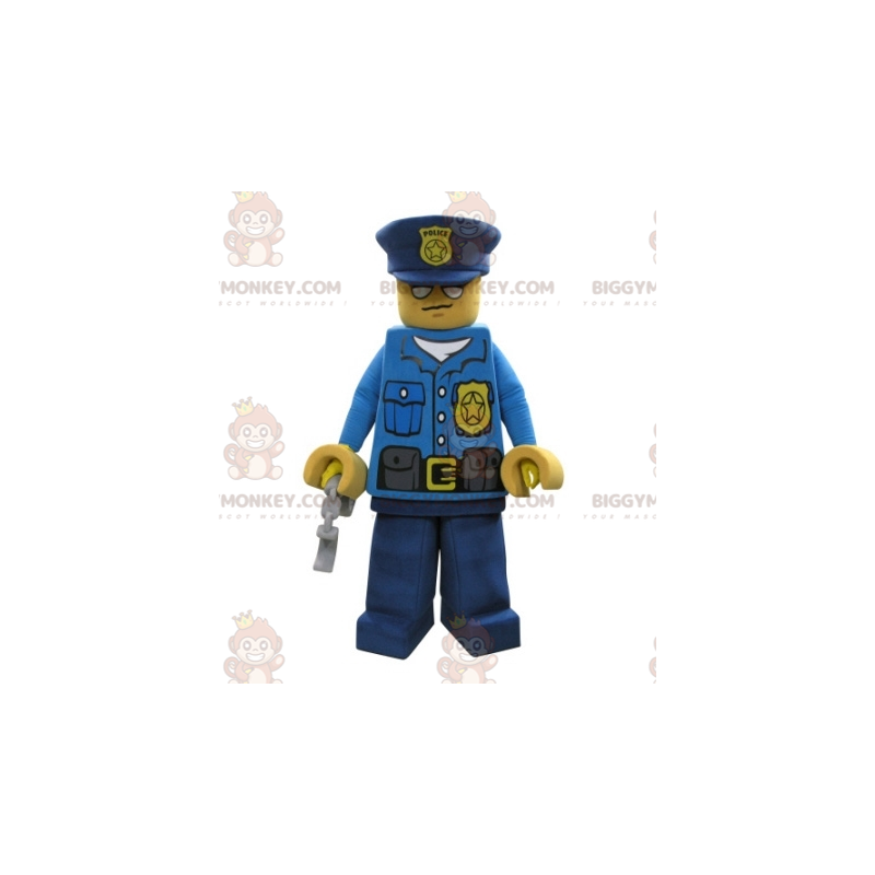 Lego BIGGYMONKEY™ Maskottchenkostüm im Polizistenkostüm -