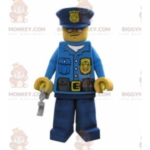 Lego BIGGYMONKEY™ Mascot Costume Dressed In Police Officer