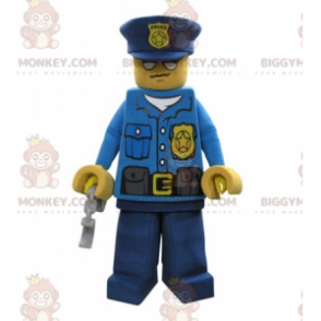 Lego BIGGYMONKEY™ maskotkostume iklædt politibetjent kostume -