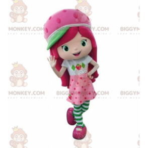 Costume de mascotte BIGGYMONKEY™ de Charlotte aux fraises