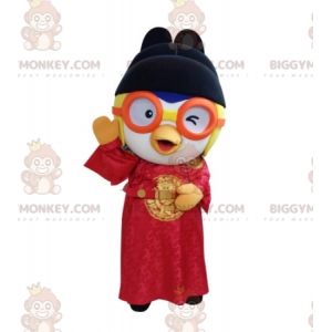 Costume da mascotte uccello BIGGYMONKEY™ Costume asiatico con