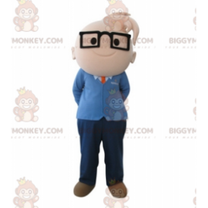 Costume de mascotte BIGGYMONKEY™ de garçon avec des lunettes.