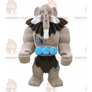 Giant Brown Mammoth Lego BIGGYMONKEY™ Mascot Costume -