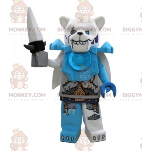 Disfraz de mascota Lego BIGGYMONKEY™ de oso polar mal parecido