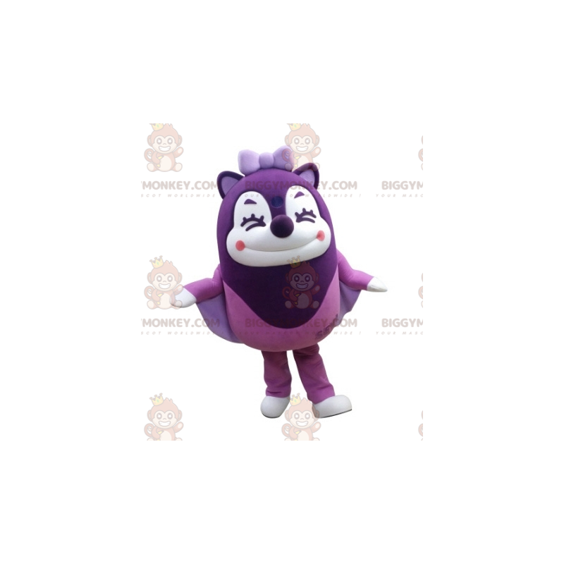 BIGGYMONKEY™ Disfraz de mascota de ardilla voladora morada con