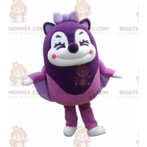 BIGGYMONKEY™ Disfraz de mascota de ardilla voladora morada con