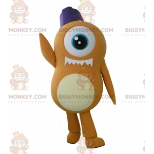 Kostým maskota Orange Cyclops Alien BIGGYMONKEY™ –