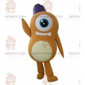 Kostým maskota Orange Cyclops Alien BIGGYMONKEY™ –