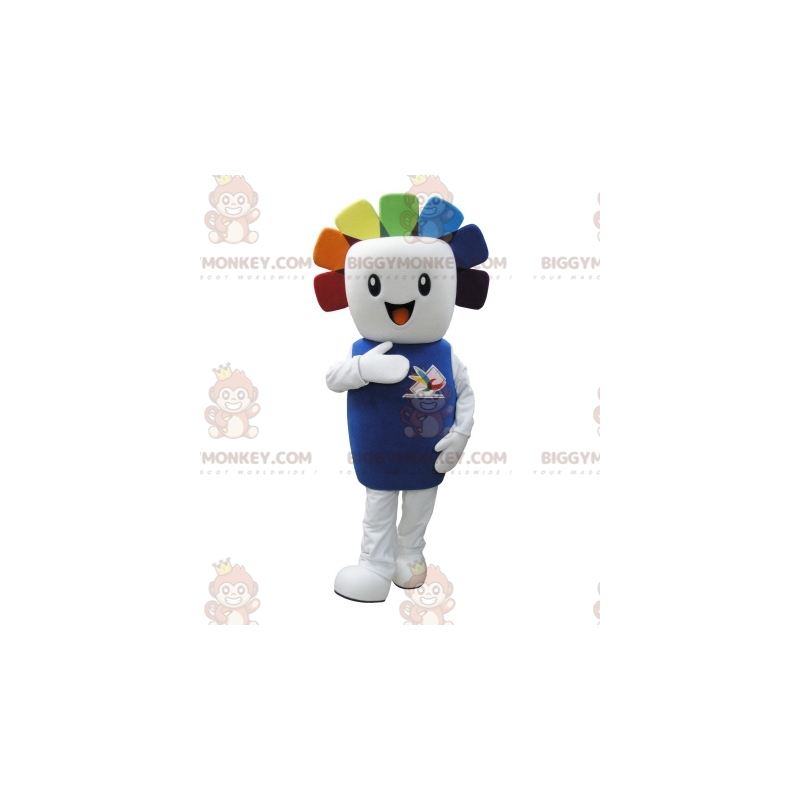Disfraz de mascota BIGGYMONKEY™ Hombre blanco con cabello