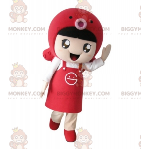 Disfraz de mascota BIGGYMONKEY™ para niña con delantal y pez -