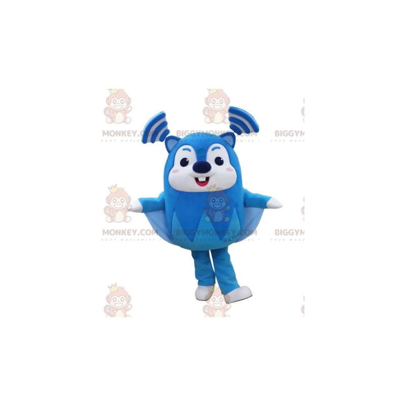 Very Funny Blue and White Flying Squirrel BIGGYMONKEY™ Mascot