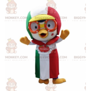 Costume da mascotte Bird BIGGYMONKEY™ con berretto e grembiule