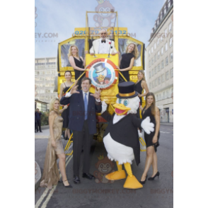 Costume de mascotte BIGGYMONKEY™ de canard géant de Donald Duck