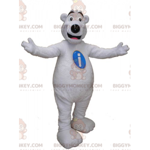 Costume de mascotte BIGGYMONKEY™ d'ours blanc de nounours géant