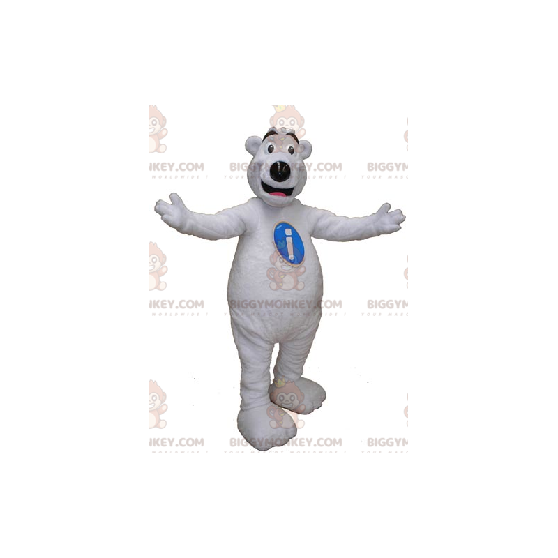 Biały kostium maskotki wielkiego pluszowego misia BIGGYMONKEY™