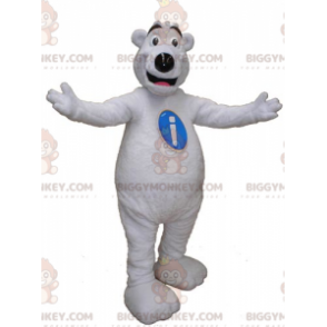 Costume mascotte BIGGYMONKEY™ da orsacchiotto gigante bianco -