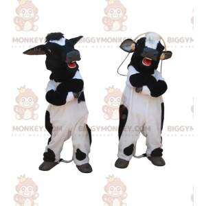 2 vacas gigantes blancas y negras de la mascota de BIGGYMONKEY™