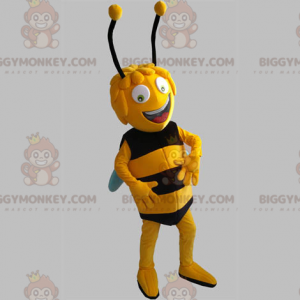 Fato de mascote Maya the Bee BIGGYMONKEY™. abelha amarela e