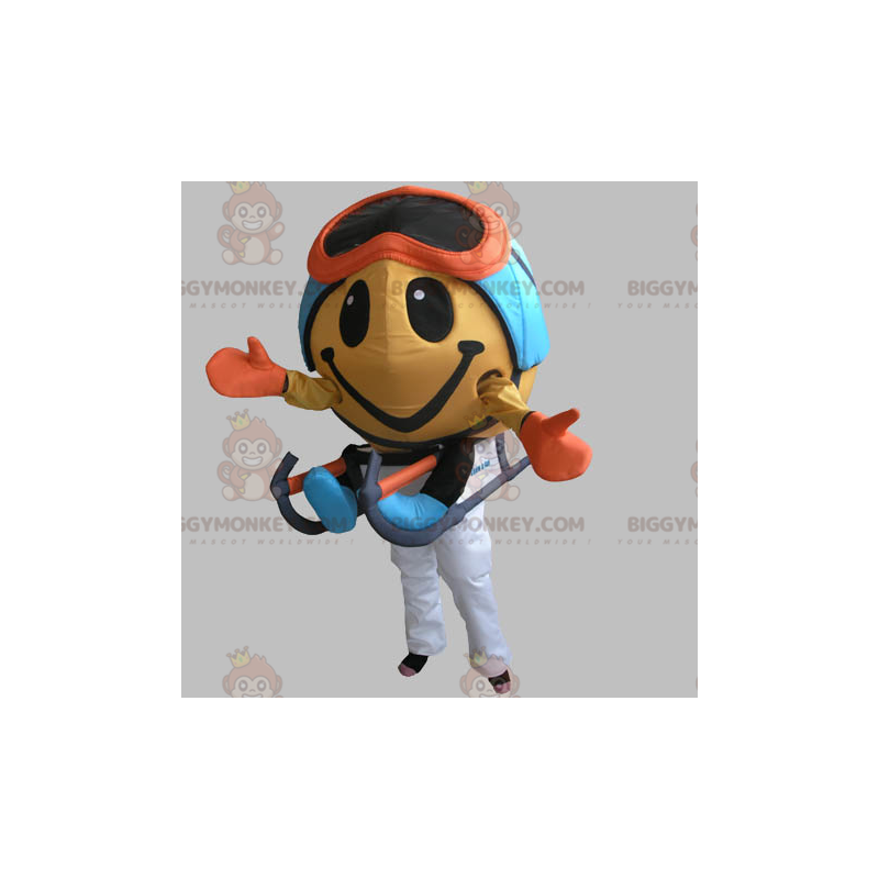 BIGGYMONKEY™ Round Figure Mascot Costume with Mask and Sledge –