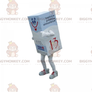 Traje de mascote de resma de papel gigante BIGGYMONKEY™. Traje