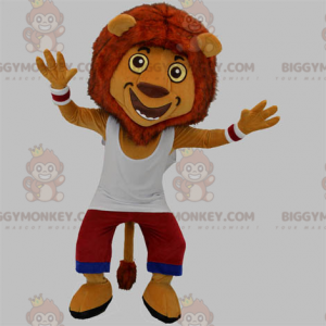 BIGGYMONKEY™ Mascot Costume Sporty Yellow And Orange Tiger With