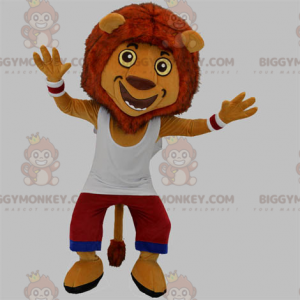 BIGGYMONKEY™ Mascottekostuum Sportieve gele en oranje tijger