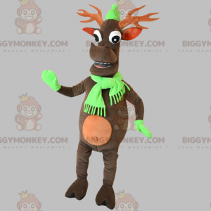 Christmas Reindeer BIGGYMONKEY™ Mascot Costume. Caribou
