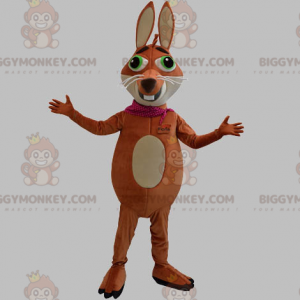 Στολή μασκότ BIGGYMONKEY™ Brown and Tan Fox with Green Eyes -