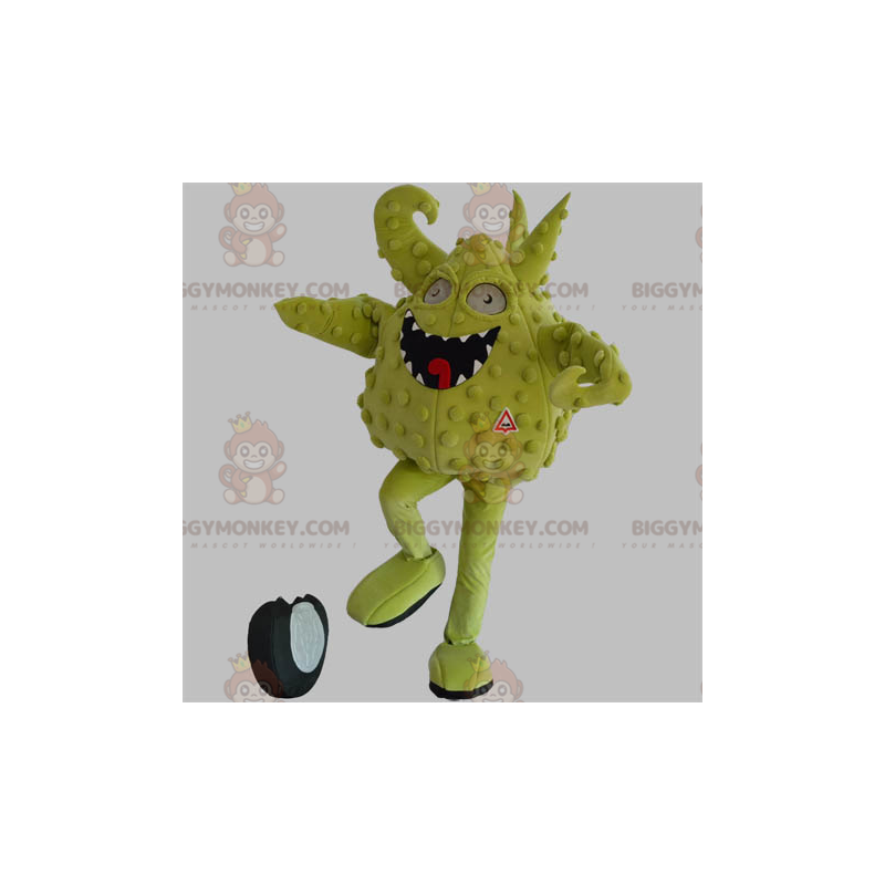 Costume della mascotte del mostro verde BIGGYMONKEY™. Costume