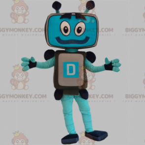 Disfraz de mascota BIGGYMONKEY™ de robot informático con